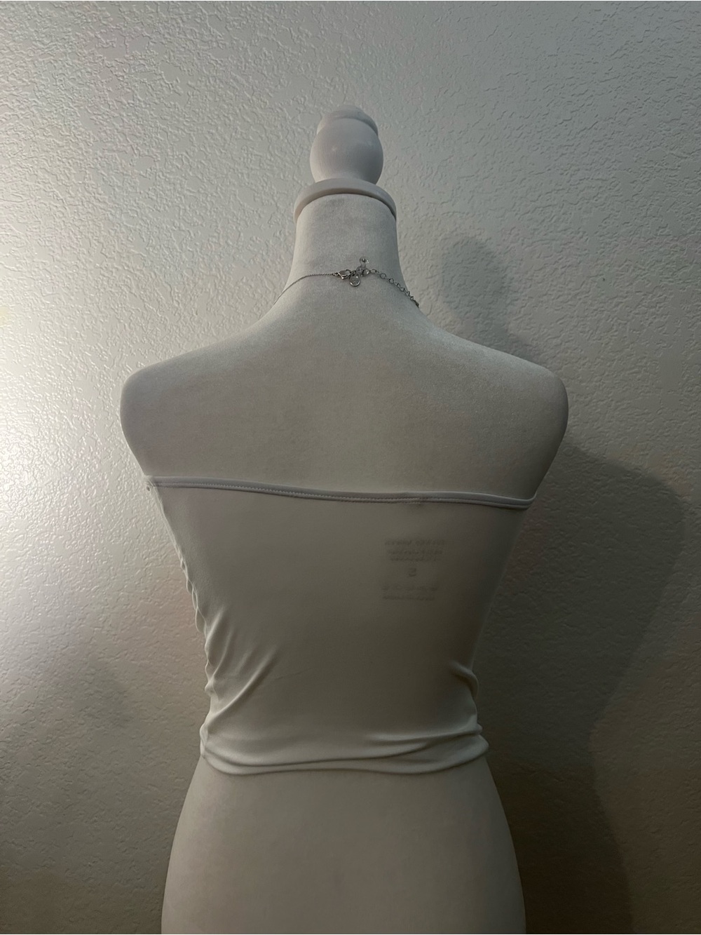Trendy Queen White Floral Tube Top - Size S - Picture 4 of 6